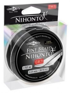 Plecionka Mikado Nihonto Fine Braid black 150m &lt;0,08 czarna
