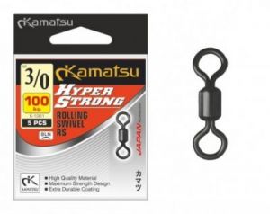 KRĘTLIK HYPER STRONG ROLLING SWIVEL K-1001 1/0/60kg KAMATSU