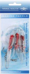 Mikado zestaw morski - squid rig 7.5 cm - hak 3x4/0