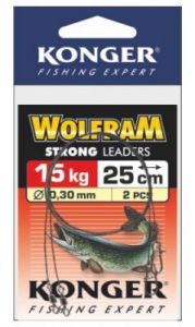 PRZYPON WOLFRAM STRONG 35cm/15KG KONGER