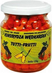 KUKURYDZA AROMATYZOWANA BARWIONA TUTTI-FRUTTI - POMARAŃCZOWA