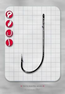Haczyk Gamakatsu Worm 36 6/0 4szt